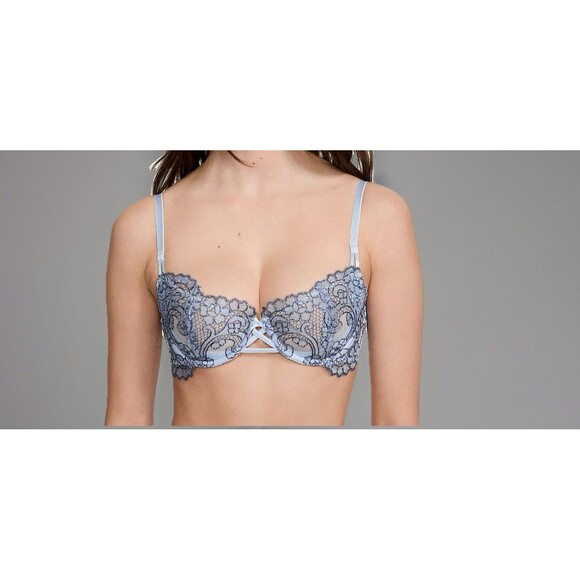 Victoria's Secret Nwt Dream Angels Blue Unlined Uplift w/ Sling Bra 40C - Picture 1 of 10